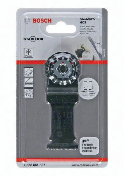 Brzeszczot do cięcia wgłębnego Bosch AIZ 32 EPC ( 4000908672 ) Szerokość 32 mm Głębokość wgłębiania 50 mm