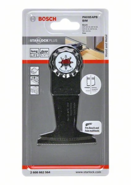 BOSCH Brzeszczot do cięcia wgłębnego PAII 65 APB Szerokość 65 mm Głębokość wgłębiania 50 mm ( 4000907746 )
