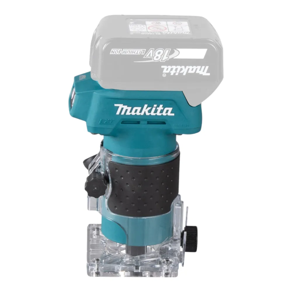 Akumulatorowa frezarka górnowrzecionowa Makita DRT 52 RT 18 V 6 mm bezszczotkowa + 2x akumulator 5,0 Ah + ładowarka