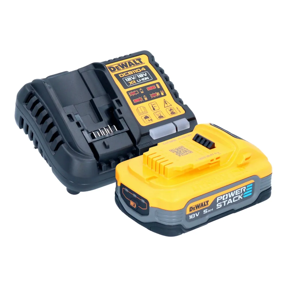 Akumulatorowa pilarka do przycinania DeWalt DCMPS 520 H1 18 V 20 cm bezszczotkowa + 1x akumulator Powerstack 5,0 Ah + łado...