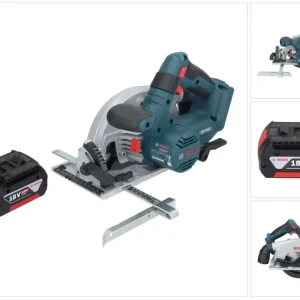 Akumulatorowa pilarka tarczowa Bosch GKS 18V-57-2 Professional 18 V 165 mm bezszczotkowa + 1x akumulator 5,0 Ah - bez łado...