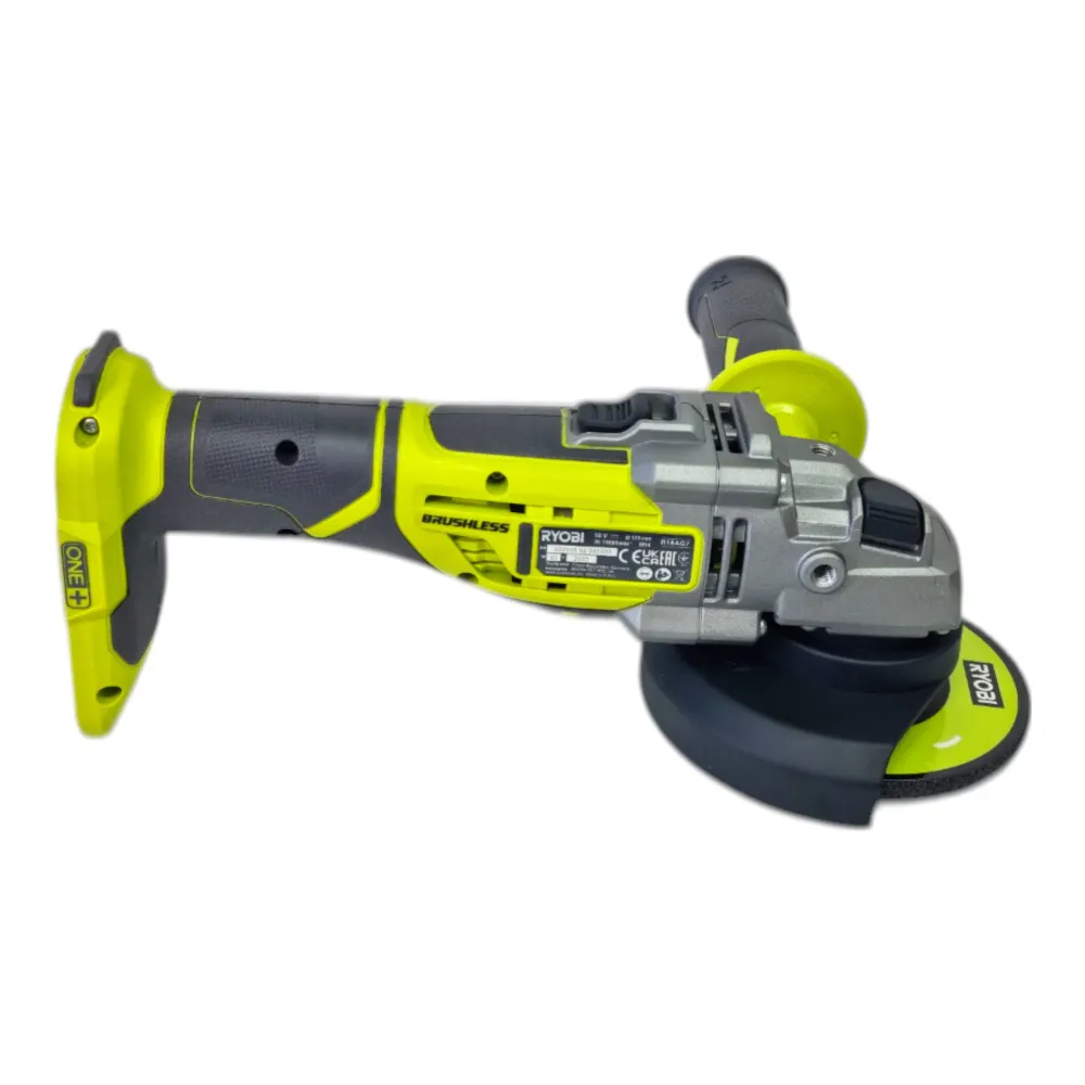 Akumulatorowa szlifierka kątowa Ryobi R18AG7-0 18 V 125 mm bezszczotkowa + 1x akumulator 4,0 Ah + ładowarka