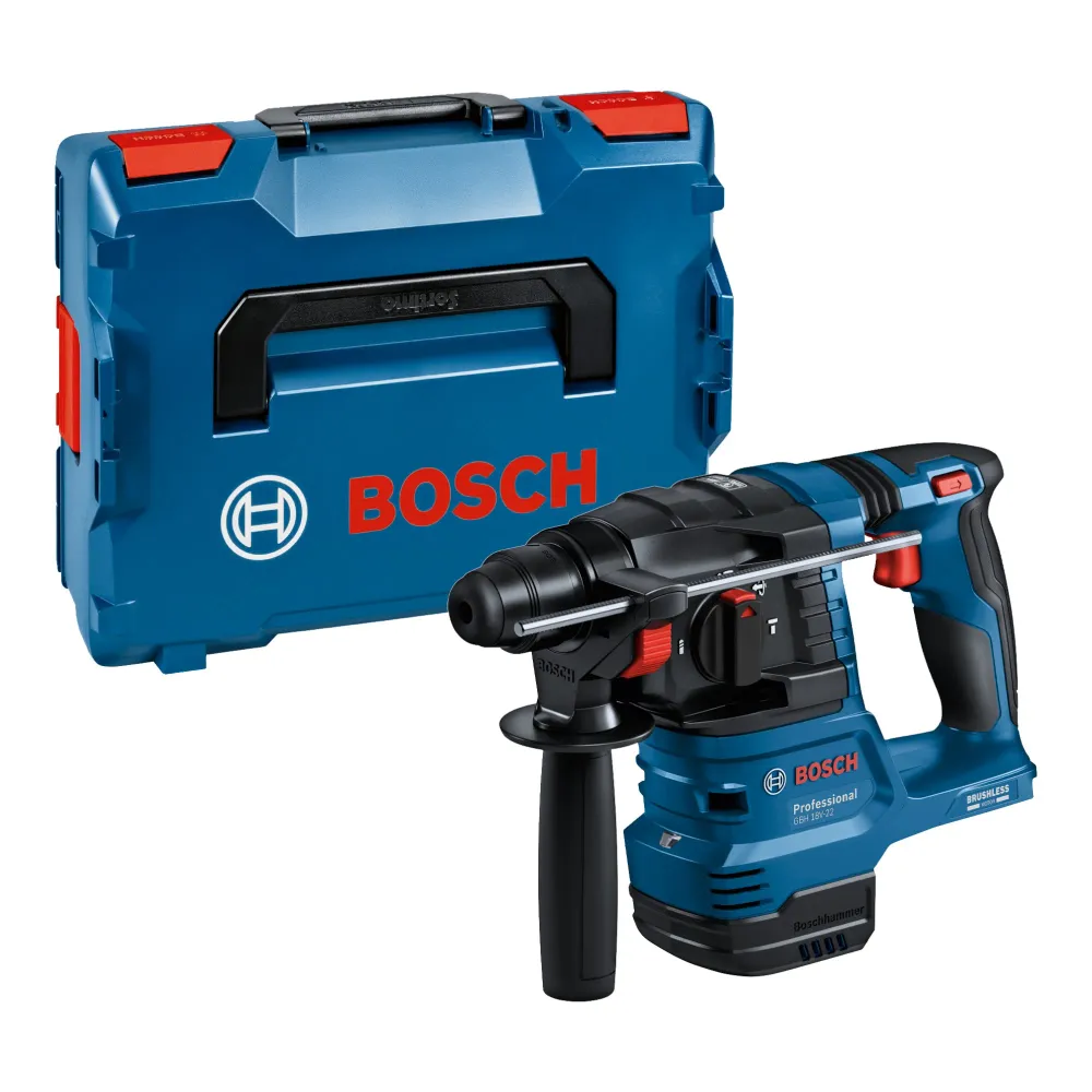 Akumulatorowa wiertarko-wkrętarka udarowa Bosch GBH 18V-22 Professional 18 V 1,9 J SDS Plus Brushless ( 0611924001 ) + L-B...