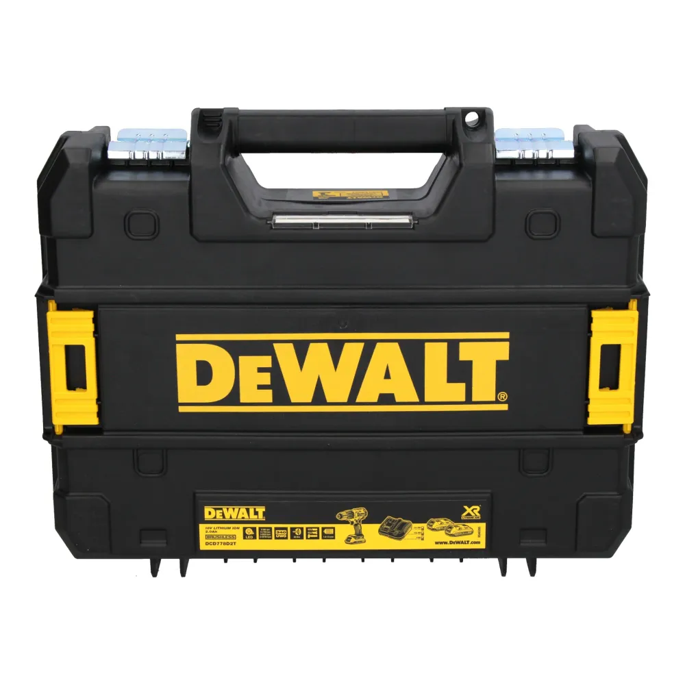 Akumulatorowa wiertarko-wkrętarka udarowa DeWalt DCD 778 NT 18V 65Nm solo w pudełku TSTAK - bez akumulatora i ładowarki