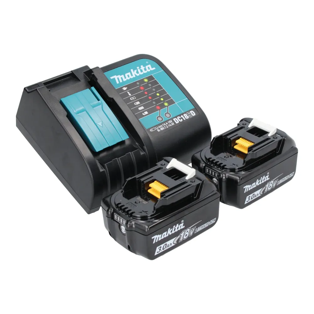 Akumulatorowa wiertarko-wkrętarka udarowa Makita DHP 482 SFJ-R 18 V 62 Nm + 2x akumulator 3,0 Ah + ładowarka + RHINO