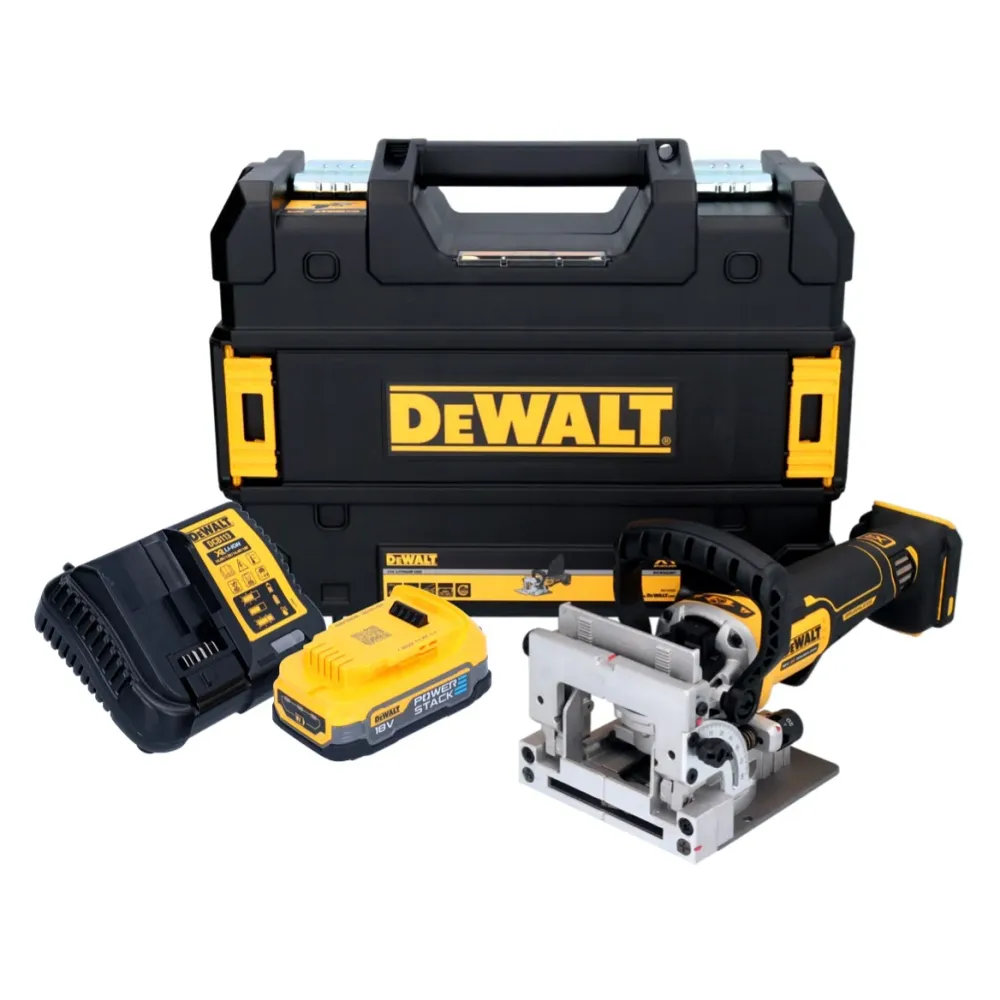 Akumulatorowy płaski frez do kołków DeWalt DCW 682 E1T 18 V 102 x 20 mm bezszczotkowy + 1x akumulator Powerstack 1,7 Ah +...