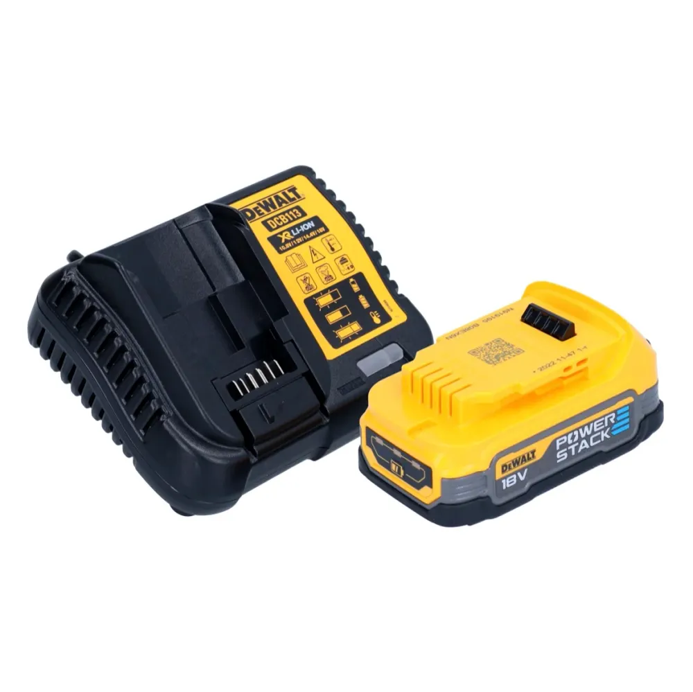 Akumulatorowy płaski frez do kołków DeWalt DCW 682 E1T 18 V 102 x 20 mm bezszczotkowy + 1x akumulator Powerstack 1,7 Ah +...