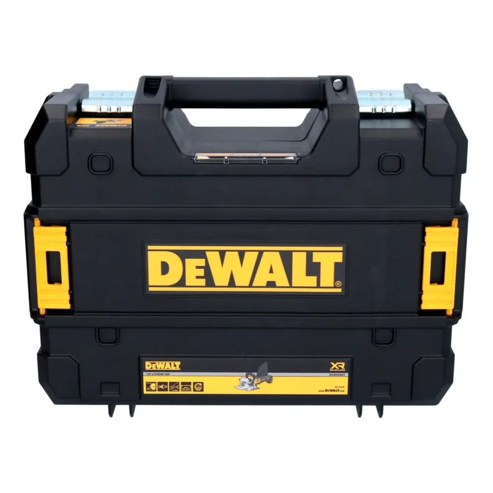 Akumulatorowy płaski frez do kołków DeWalt DCW 682 E2T 18 V 102 x 20 mm bezszczotkowy + 2x akumulator Powerstack 1,7 Ah +...