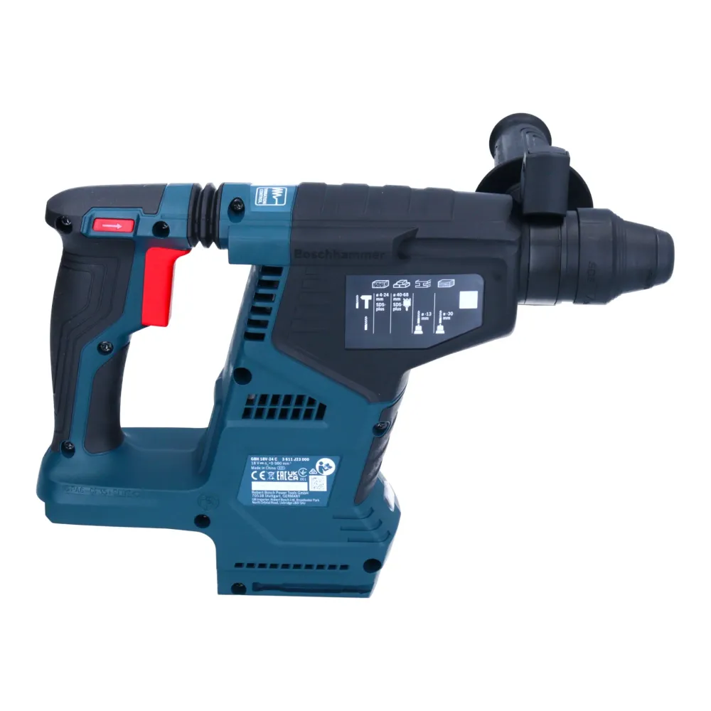 Bosch GBH 18V-24 C Profesjonalny akumulatorowy młot udarowo-obrotowy 18 V 2,4 J bezszczotkowy SDS plus + 1x akumulator 5,0...