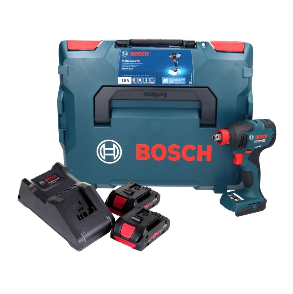 Bosch GDX 18V-210 C Profesjonalny akumulatorowy klucz udarowy 18 V 210 Nm bezszczotkowy ( 06019J0203 ) + 2x akumulator Pro...