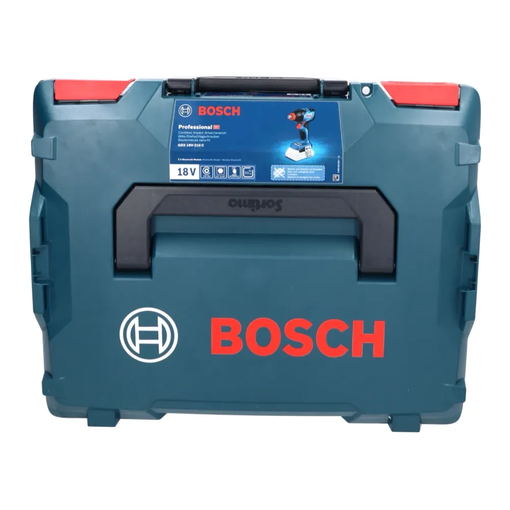 Bosch GDX 18V-210 C Profesjonalny akumulatorowy klucz udarowy 18 V 210 Nm bezszczotkowy + 1x akumulator 5,0 Ah + L-Boxx -...