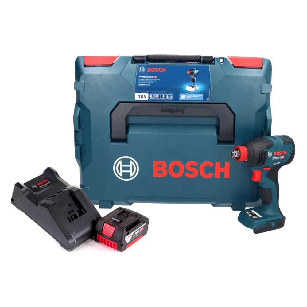 Bosch GDX 18V-210 C Profesjonalny akumulatorowy klucz udarowy 18 V 210 Nm bezszczotkowy + 1x akumulator 5,0 Ah + ładowarka...
