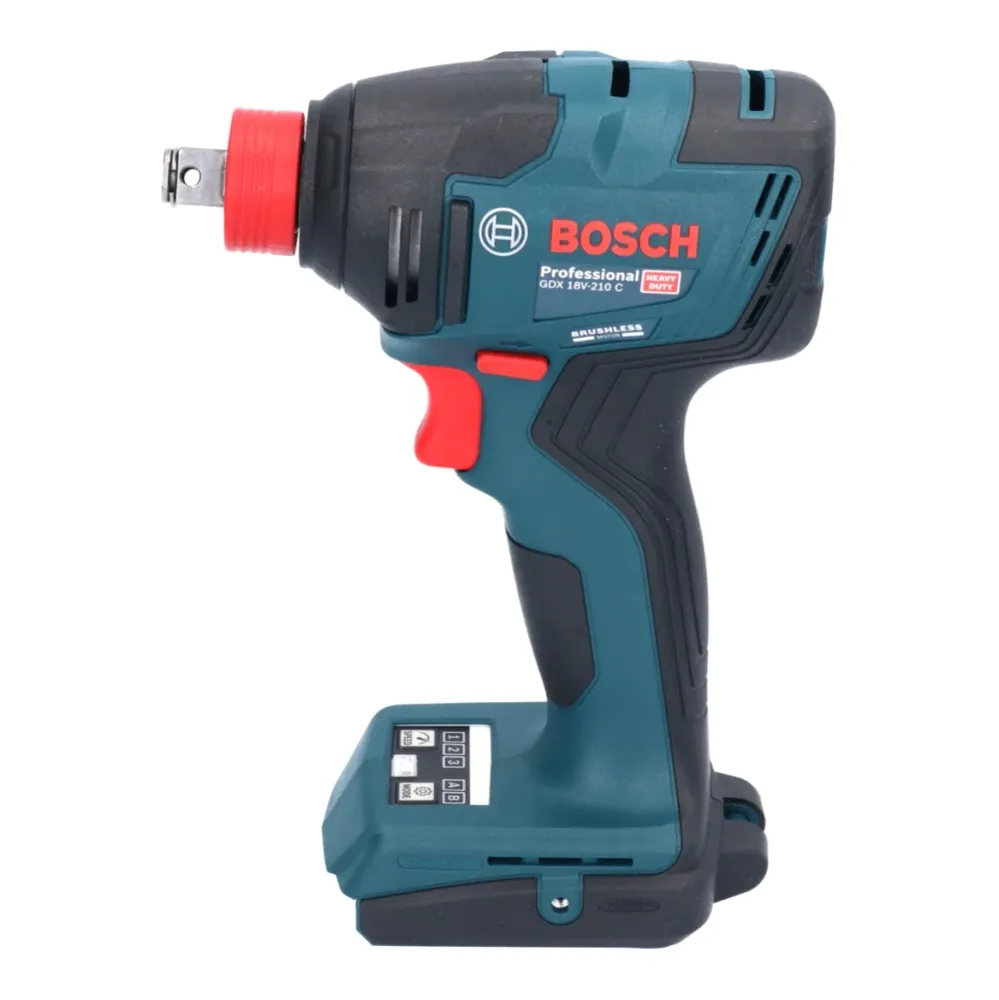 Bosch GDX 18V-210 C Profesjonalny akumulatorowy klucz udarowy 18 V 210 Nm bezszczotkowy + 1x akumulator 2,0 Ah + ładowarka...
