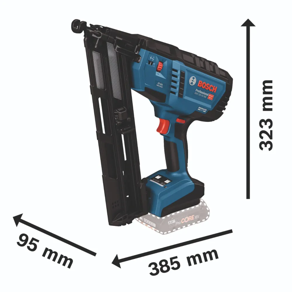 Bosch GNH 18V-64 MD Profesjonalna gwoździarka akumulatorowa do drewna 18 V 1,8 x 32 - 64 mm bezszczotkowa + L-Boxx ( 06014...