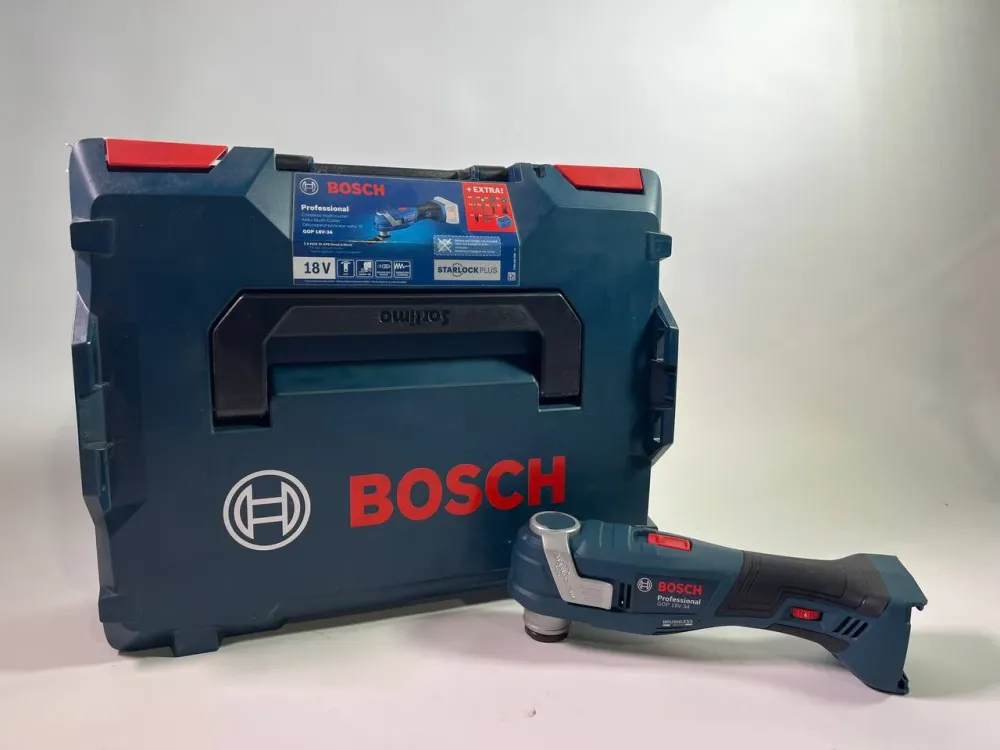 Bosch GOP 18V-34 Professional akumulatorowa przecinarka wielofunkcyjna 18 V Starlock Plus ( 06018G2002 ) + 17 szt. akcesor...