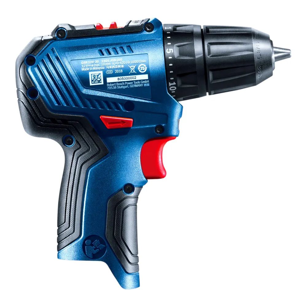 Bosch GSR 12V-30 Profesjonalna akumulatorowa wiertarko-wkrętarka 12 V 30 Nm bezszczotkowa + 1x akumulator 2,0 Ah + walizka...