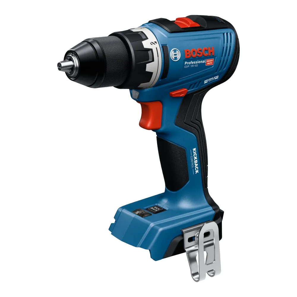 Bosch GSR 18V-65 Professional akumulatorowa wiertarko-wkrętarka 18 V 63 Nm ( 06019N3203 ) bezszczotkowa + 2x akumulator 5,...
