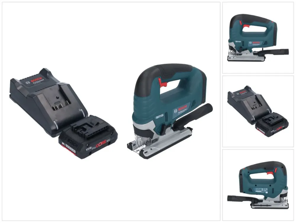 Bosch GST 18V-125 B Profesjonalna wyrzynarka akumulatorowa 18 V 125 mm bezszczotkowa + 1x akumulator ProCORE 4,0 Ah + łado...