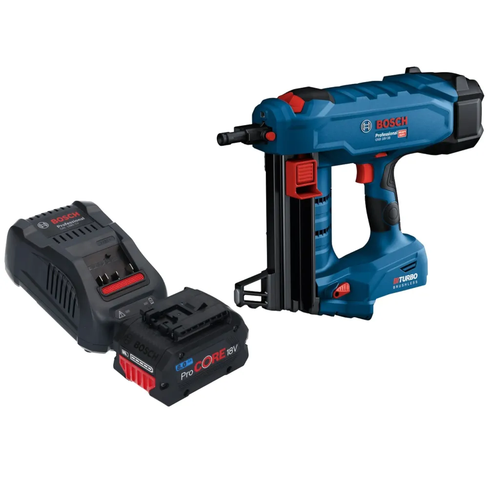 Akumulatorowa gwoździarka do betonu Bosch GNB 18V-38 Professional 18 V 13 - 38 mm BITURBO Brushless + 1x akumulator ProCOR...