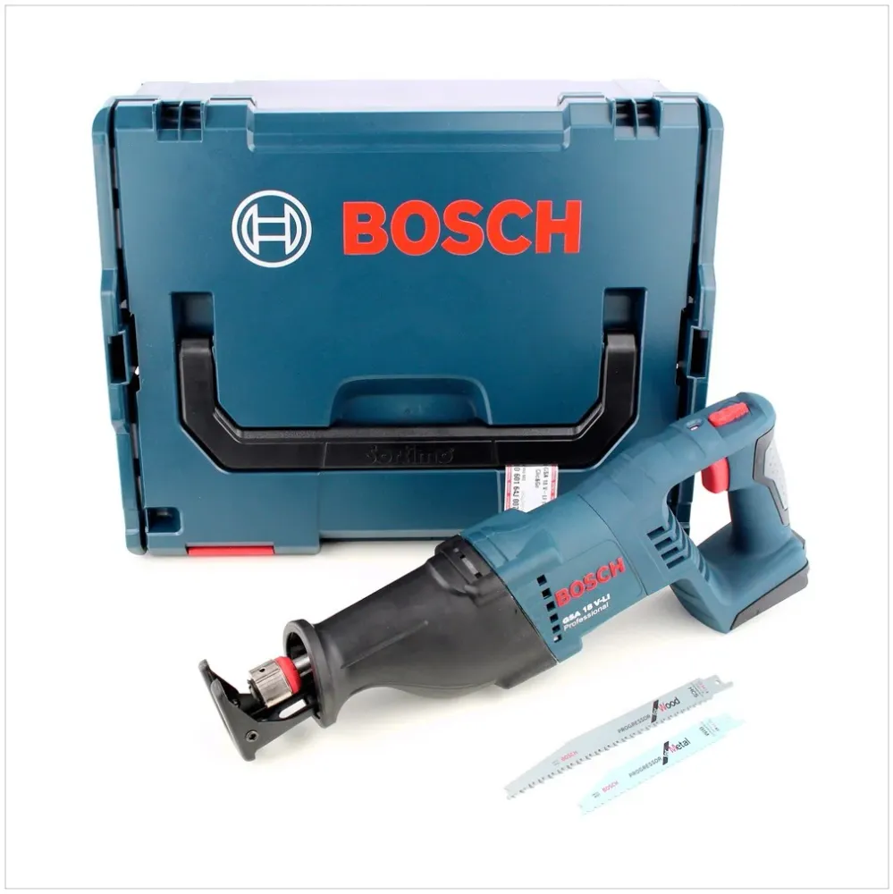 Akumulatorowa pilarka szablasta Bosch GSA 18 V-LI 18V Solo + L-Boxx ( 060164J007 ) - bez akumulatora, bez ładowarki Bosch...