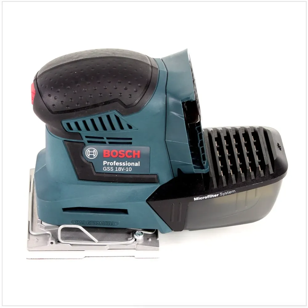 Akumulatorowa szlifierka oscylacyjna Bosch GSS 18V-10 18V + 1x akumulator 5,0Ah + ładowarka + L-Boxx Bosch Professional