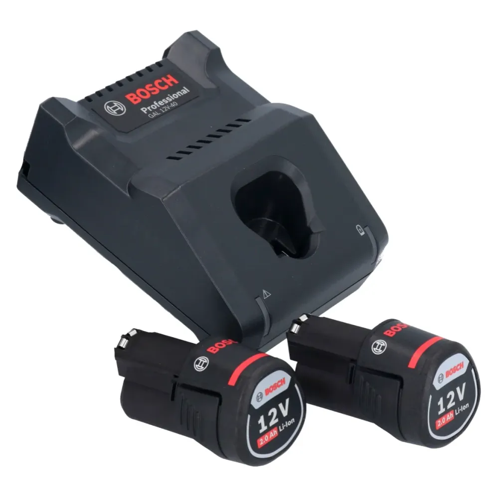 Akumulatorowa wiertarko-wkrętarka kątowa Bosch Professional GWB 12V-10 12 V + 2x akumulator 2,0 Ah + ładowarka + L-Boxx (...