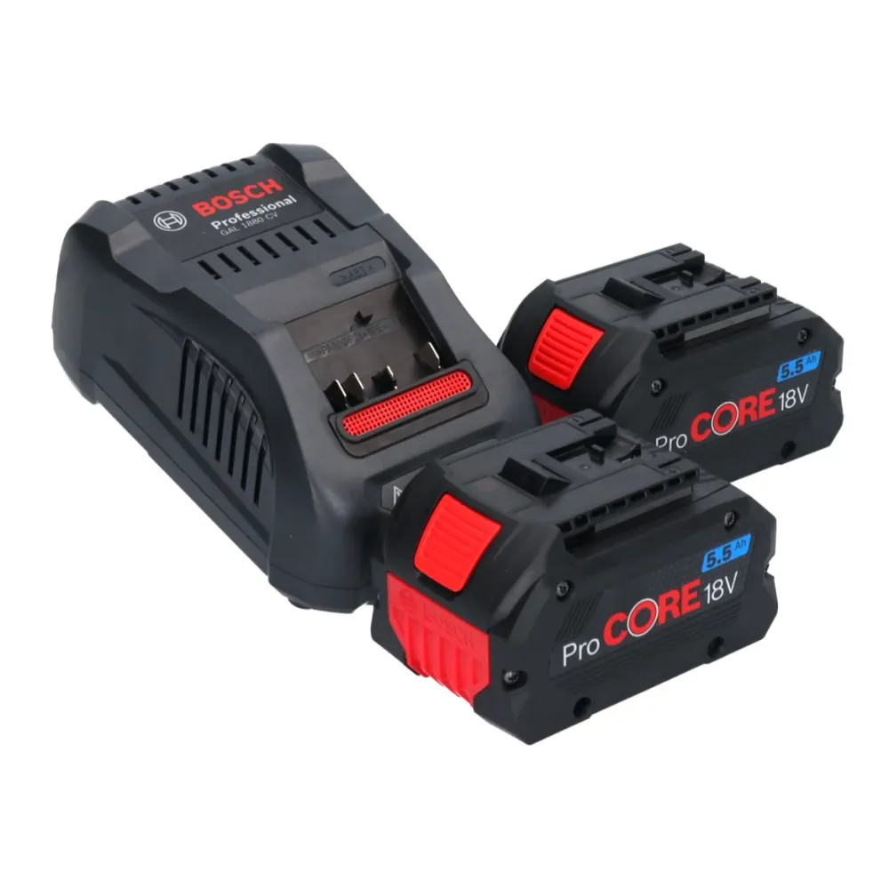 Akumulatorowa wiertarko-wkrętarka udarowa Bosch GSB 18V-55 Professional 18 V 55 Nm bezszczotkowa + 2x akumulator ProCORE 5...
