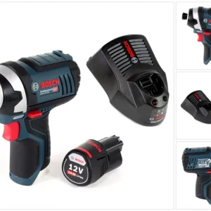 Akumulatorowy klucz udarowy Bosch GDR 12V-105 12V 105Nm 1/4" + 1x akumulator 3,0 Ah + ładowarka Bosch Professional