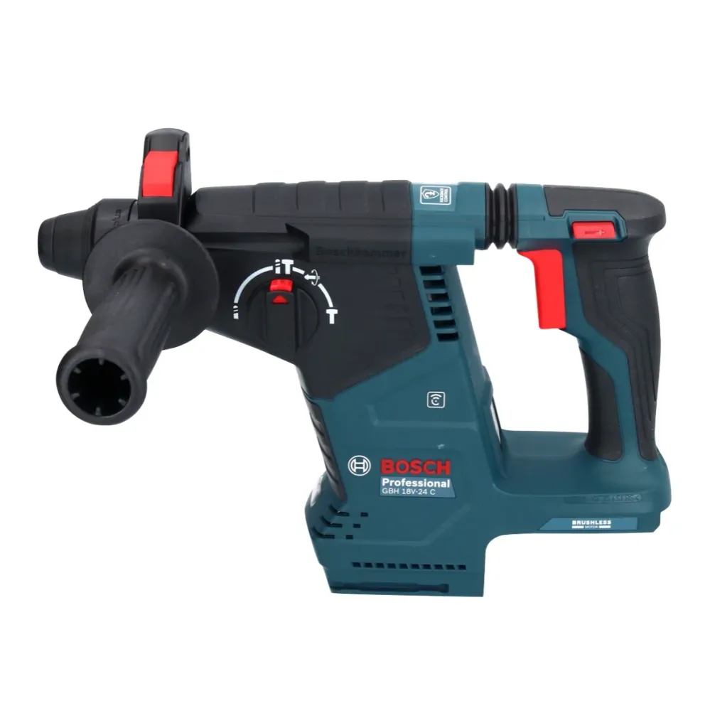 Bosch GBH 18V-24 C Profesjonalny akumulatorowy młot udarowo-obrotowy 18 V 2,4 J bezszczotkowy SDS plus + 2x akumulator 5,0...