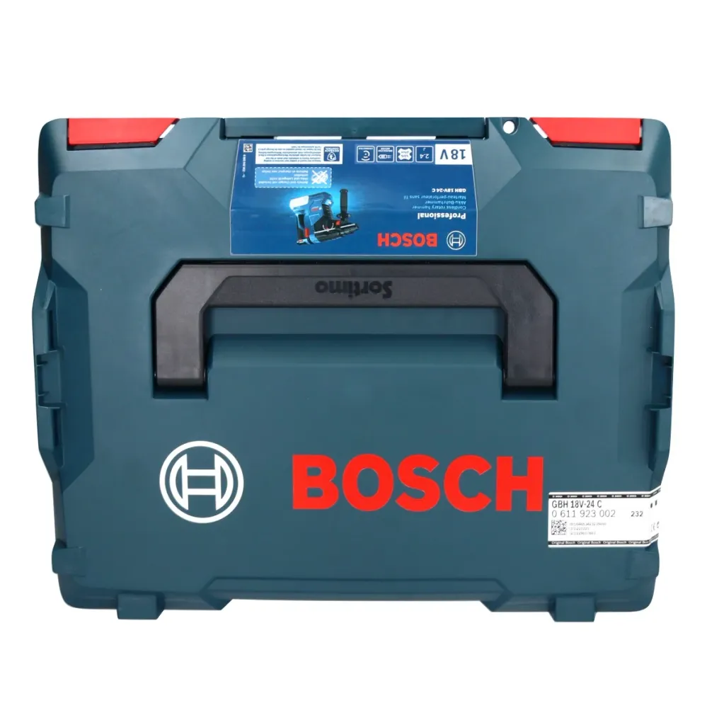 Bosch GBH 18V-24 C Profesjonalny akumulatorowy młot udarowo-obrotowy 18 V 2,4 J bezszczotkowy SDS plus + 2x akumulator 5,0...