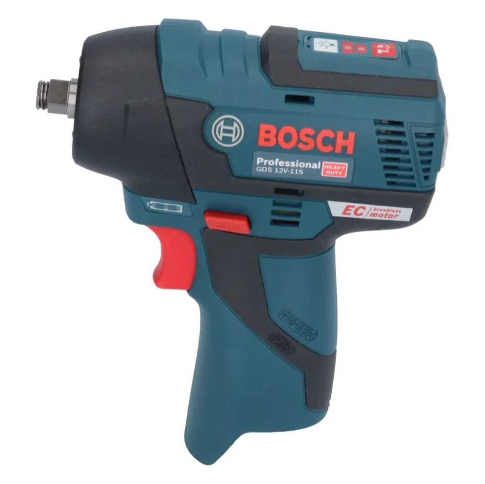 Bosch GDS 12V-115 Profesjonalny akumulatorowy klucz udarowy 12 V 115 Nm 3/8" bezszczotkowy + 1x akumulator 2,0 Ah + L-Boxx...