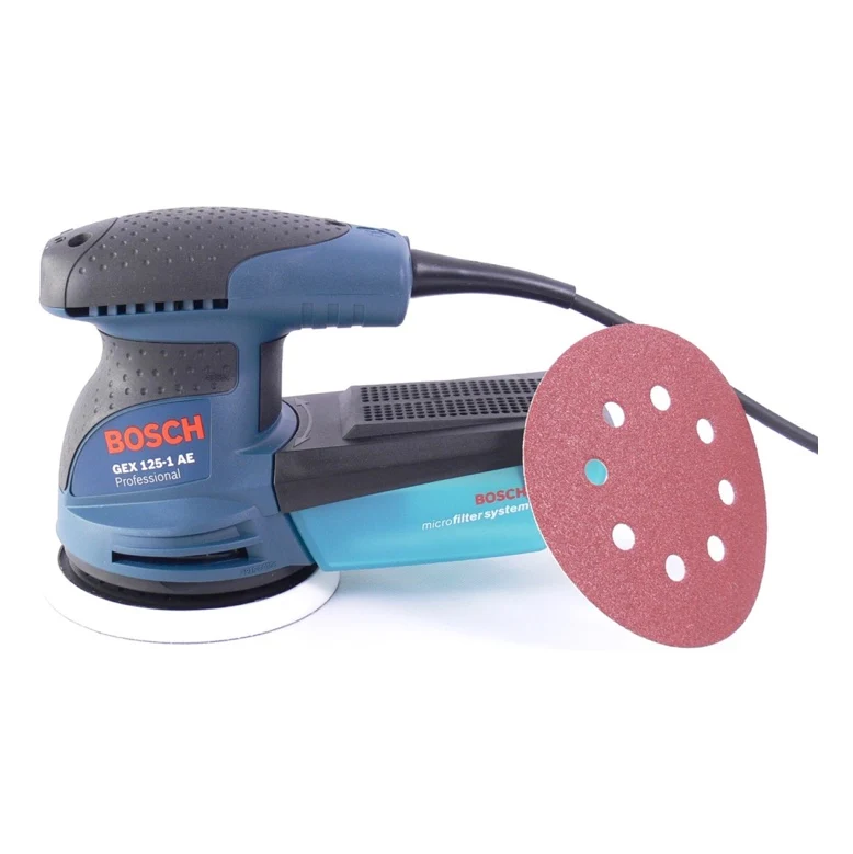 Bosch GEX 125-1 AE Szlifierka mimośrodowa 250 W 125 mm ( 0601387500 ) + 2x zestaw szlifierski Toolbrothers TURTLE Bosch Pr...