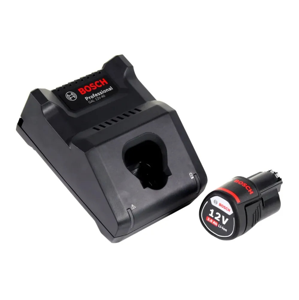 Bosch GEX 12V-125 Profesjonalna akumulatorowa szlifierka oscylacyjna bezszczotkowa 12 V 125 mm + 1x akumulator 3,0 Ah + ła...