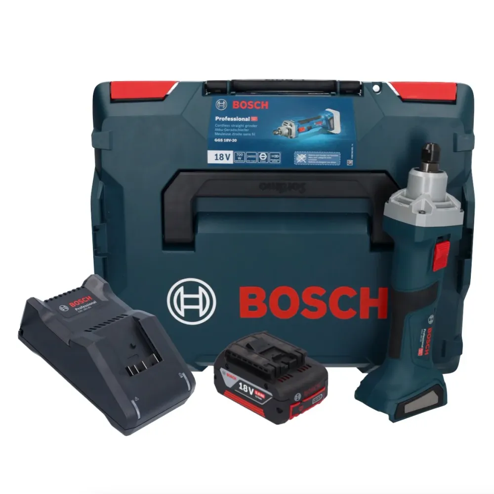 Bosch GGS 18V-20 akumulatorowa szlifierka prosta 18 V bezszczotkowa + 1x akumulator 5,0 Ah + ładowarka + L-BOXX Bosch Prof...