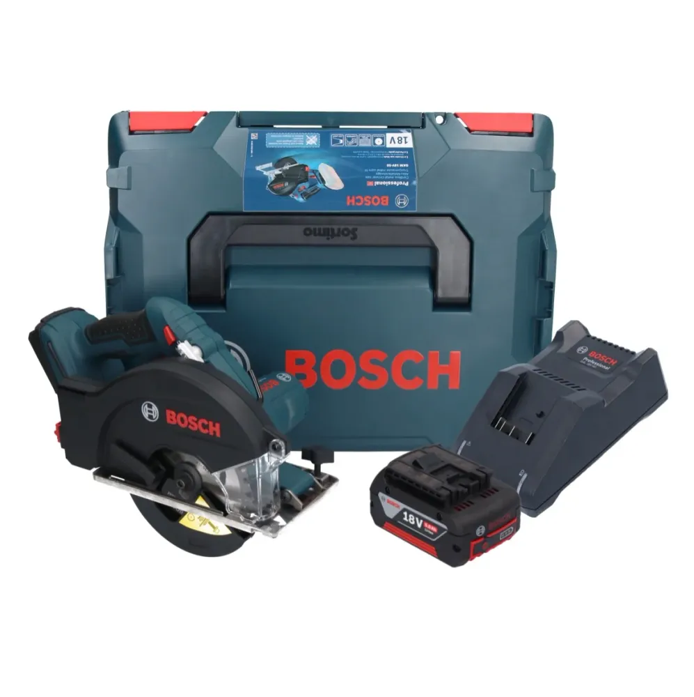 Bosch GKM 18V-50 Professional akumulatorowa pilarka tarczowa do metalu 18 V 136 mm bezszczotkowa + 1x akumulator 5,0 Ah +...