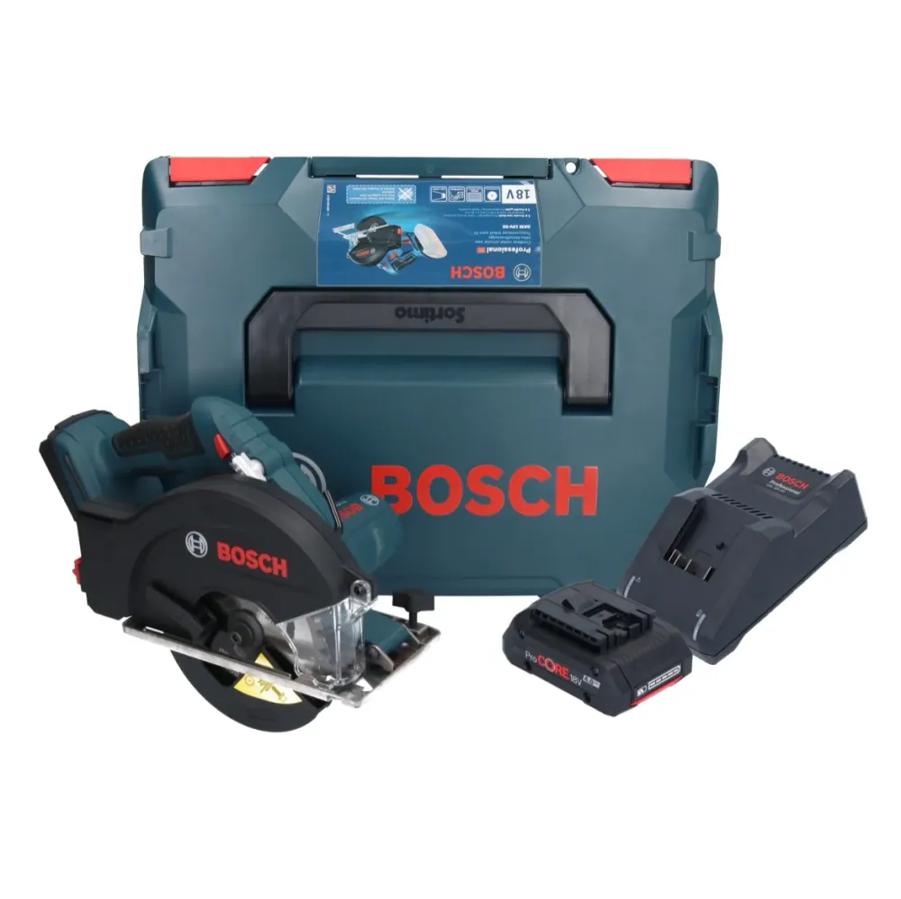 Bosch GKM 18V-50 Professional akumulatorowa pilarka tarczowa do metalu 18 V 136 mm bezszczotkowa + 1x akumulator ProCORE 4...