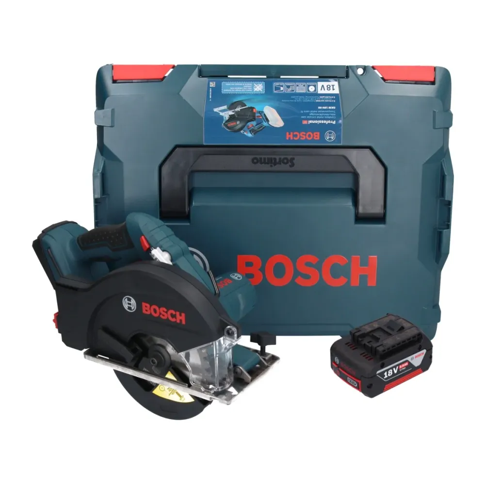 Bosch GKM 18V-50 Professional akumulatorowa pilarka tarczowa do metalu 18 V 136 mm bezszczotkowa + 1x akumulator 5,0 Ah +...