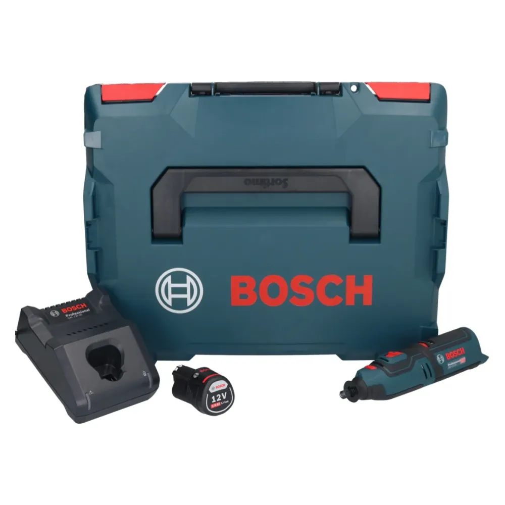 Bosch GRO 12V-35 Profesjonalne akumulatorowe narzędzie obrotowe 12 V + 1x akumulator 2,0 Ah + ładowarka + L-Boxx Bosch Pro...