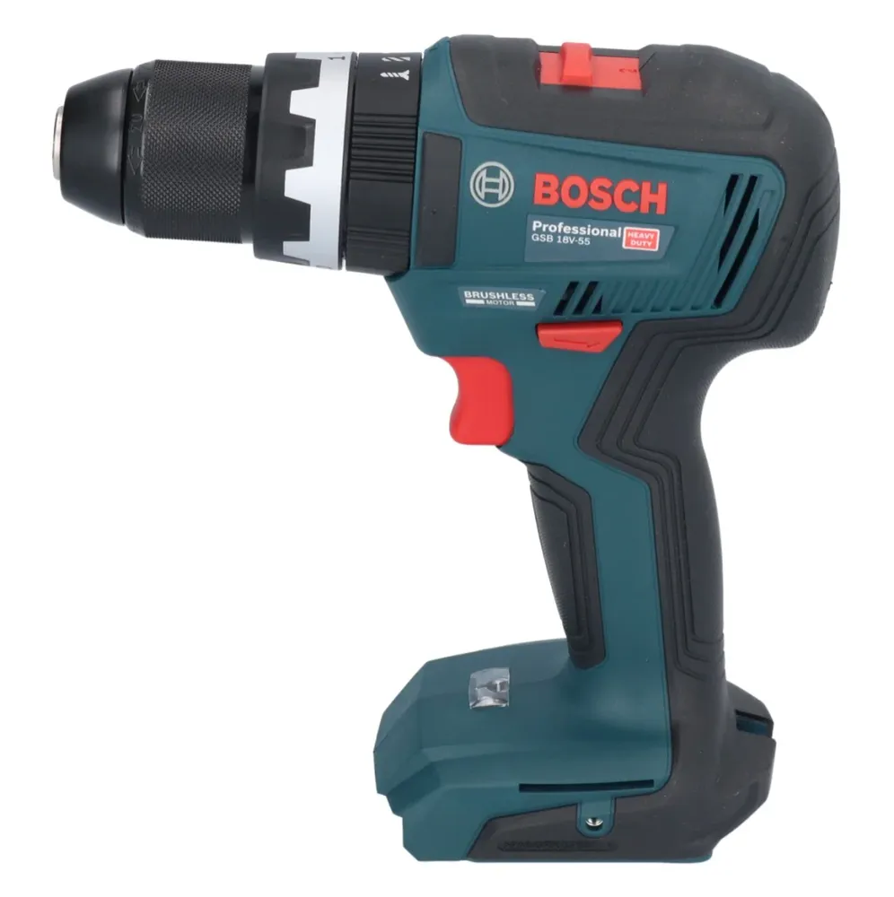 Bosch GSB 18V-55 Profesjonalna akumulatorowa wiertarko-wkrętarka udarowa 18 V 55 Nm bezszczotkowa + 1x akumulator 5,0 Ah +...