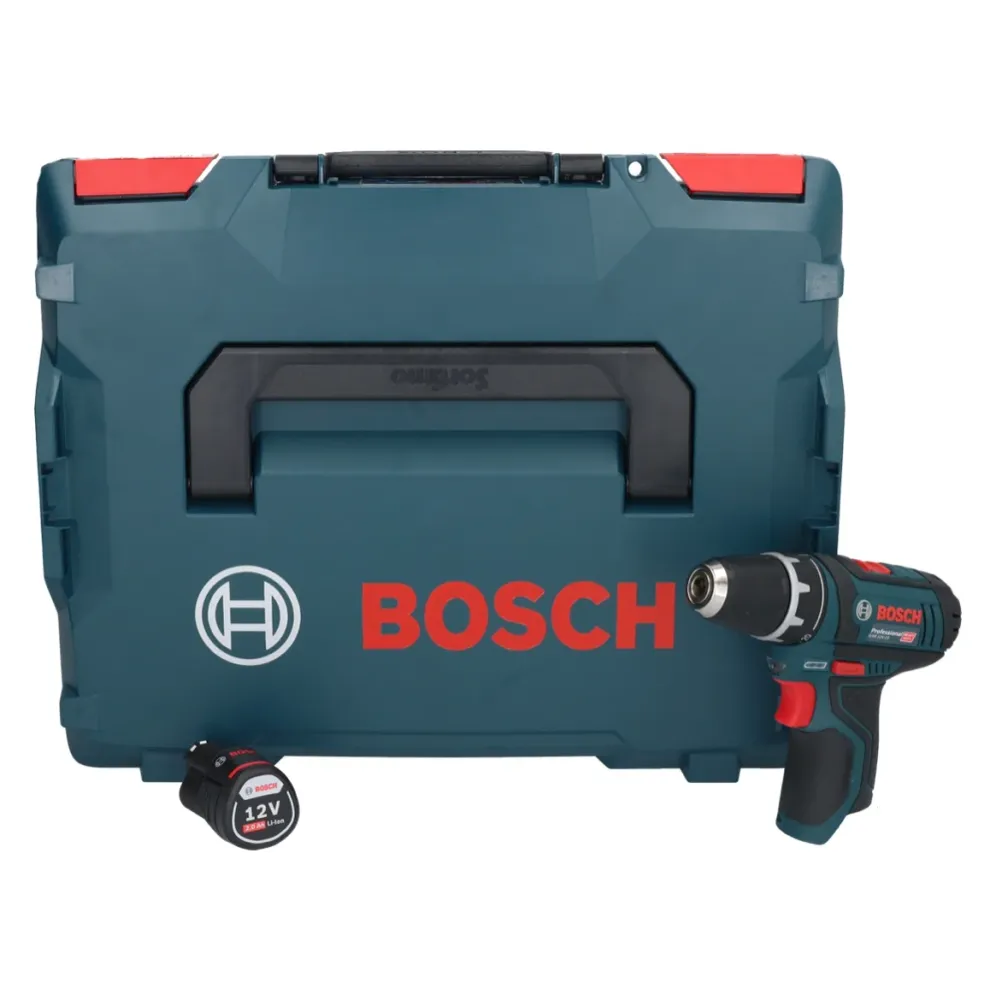 Bosch GSR 12V-15 Professional akumulatorowa wiertarko-wkrętarka 12 V 30 Nm + 1x akumulator 2,0 Ah + L-Boxx - bez ładowarki...