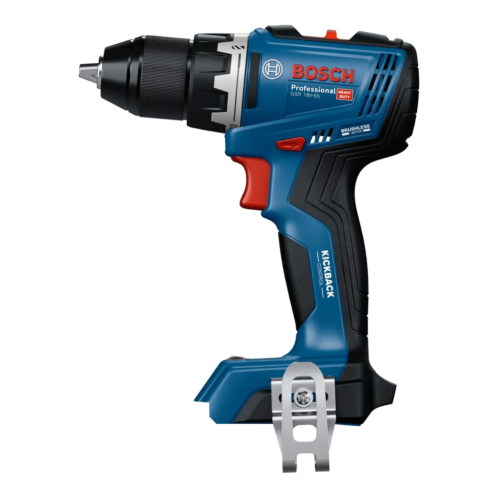 Bosch GSR 18V-65 Professional akumulatorowa wiertarko-wkrętarka 18 V 63 Nm ( 06019N3203 ) bezszczotkowa + 2x akumulator 5,...