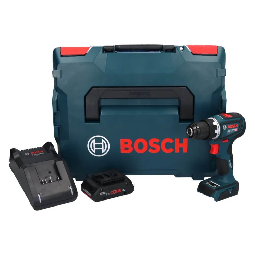Bosch GSR 18V-90 C Profesjonalna akumulatorowa wiertarko-wkrętarka 18 V 64 Nm bezszczotkowa + 1x akumulator ProCORE 4,0 Ah...