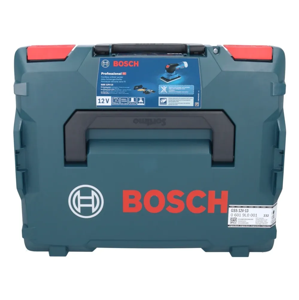 Bosch GSS 12V-13 Professional akumulatorowa szlifierka oscylacyjna 12 V + 1x akumulator 3,0 Ah + L-BOXX - bez ładowarki Bo...