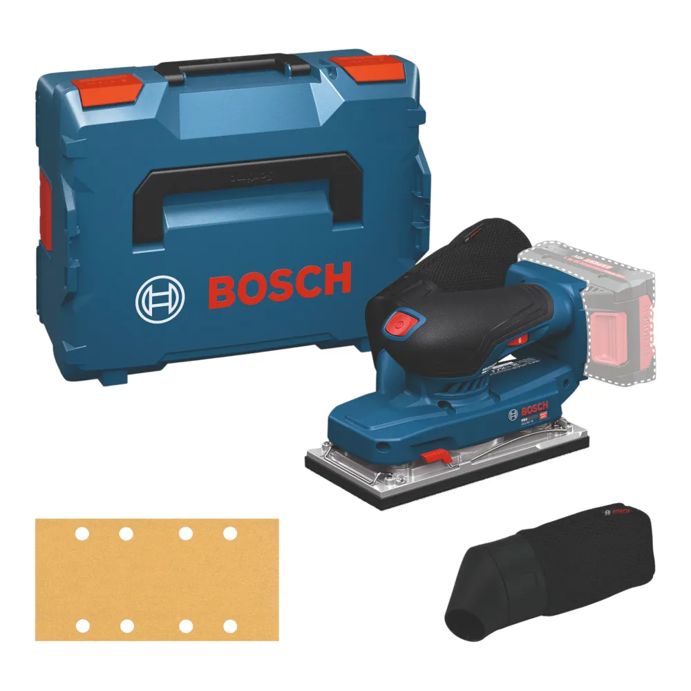Bosch GSS 18V-18 akumulatorowa szlifierka oscylacyjna 18 V bezszczotkowa + L-Boxx ( 06019R7001 ) - bez akumulatora, bez ła...
