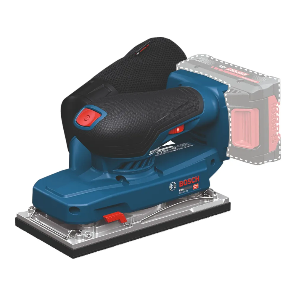Bosch GSS 18V-18 akumulatorowa szlifierka oscylacyjna 18 V bezszczotkowa + L-Boxx ( 06019R7001 ) - bez akumulatora, bez ła...