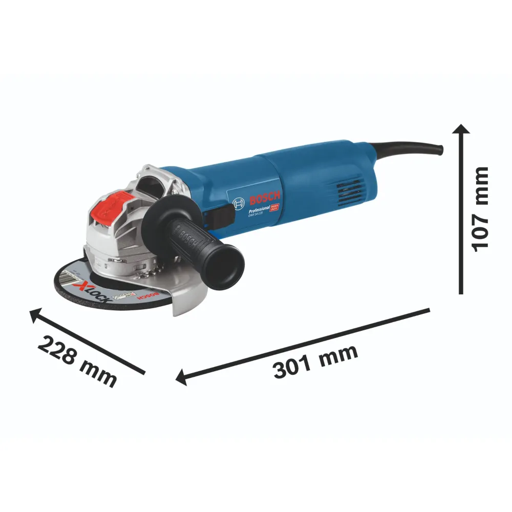 Bosch GWX 14-125 Profesjonalna szlifierka kątowa 1400 W 125 mm X-Lock ( 06017B7001 ) + diamentowa tarcza tnąca Bosch Profe...