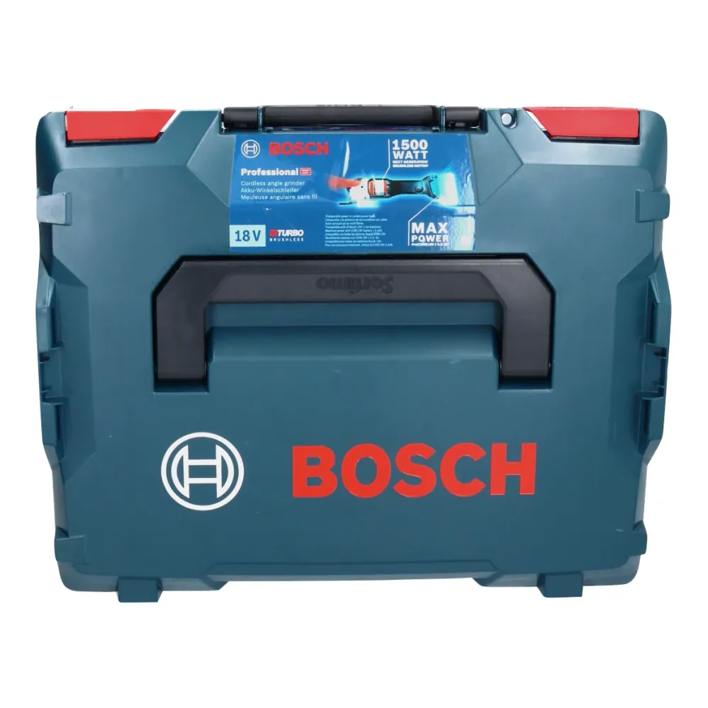 Bosch GWX 18V-15 SC Profesjonalna akumulatorowa szlifierka kątowa 18 V 125 mm BITURBO X-LOCK + 2x akumulator 5,0 Ah + łado...