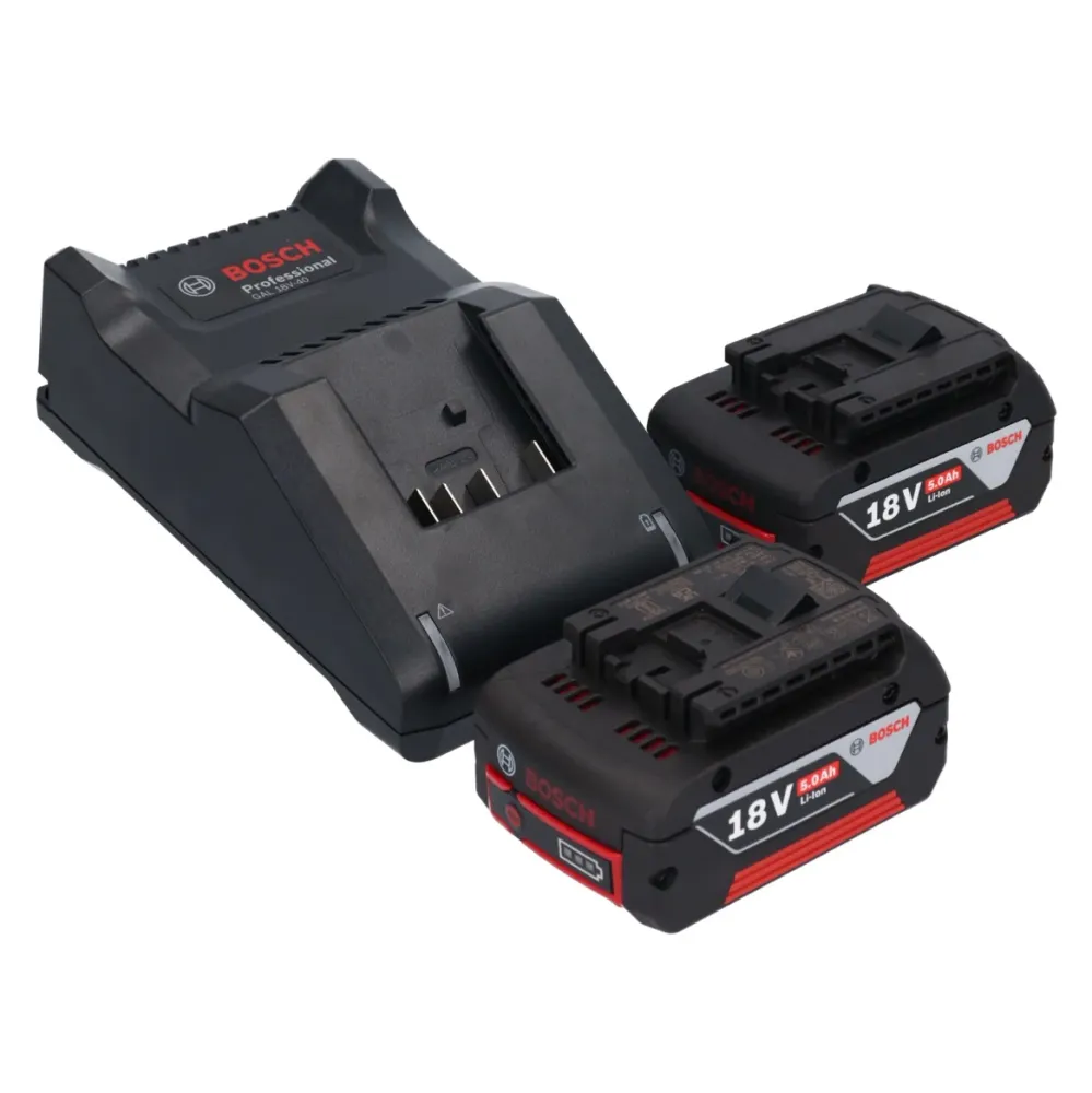 Bosch GWX 18V-15 SC Profesjonalna akumulatorowa szlifierka kątowa 18 V 125 mm BITURBO X-LOCK + 2x akumulator 5,0 Ah + łado...