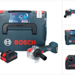 Bosch GWX 18V-7 Profesjonalna akumulatorowa szlifierka kątowa 18 V 125 mm bezszczotkowa X-LOCK + 1x akumulator ProCORE 5,5...