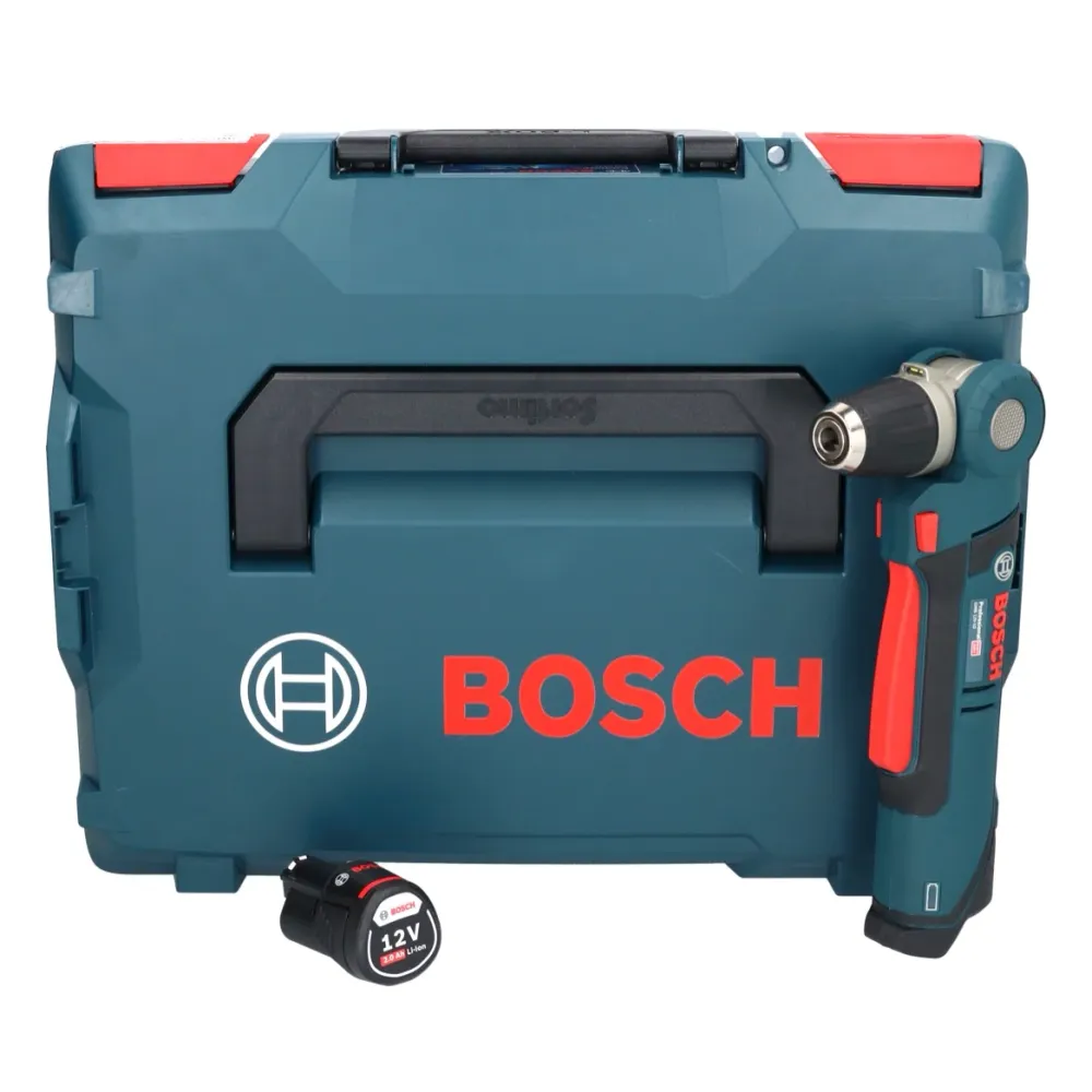 Bosch Professional GWB 12V-10 akumulatorowa wiertarko-wkrętarka kątowa 12 V + 1x akumulator 2,0 Ah + L-Boxx - bez ładowarki